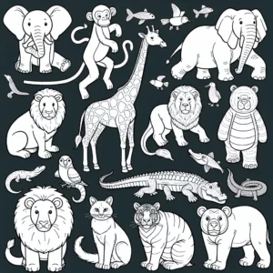 Printable Zoo Animal Coloring Page