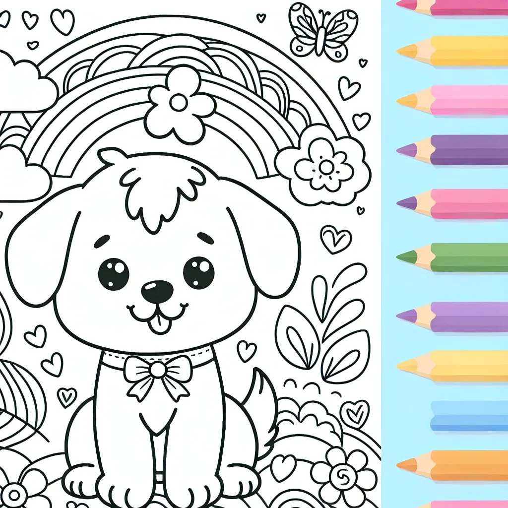 Fun Dogs Coloring Pages